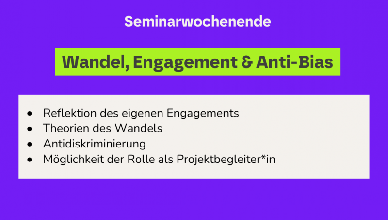 Seminarwochenende